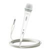 CAROL E dur-916S White Microphone, XLR Microphone, Dynamic Microphone, Unidirectional Microphone with XLR Cable, Low Noise Recording, Singing, Live
