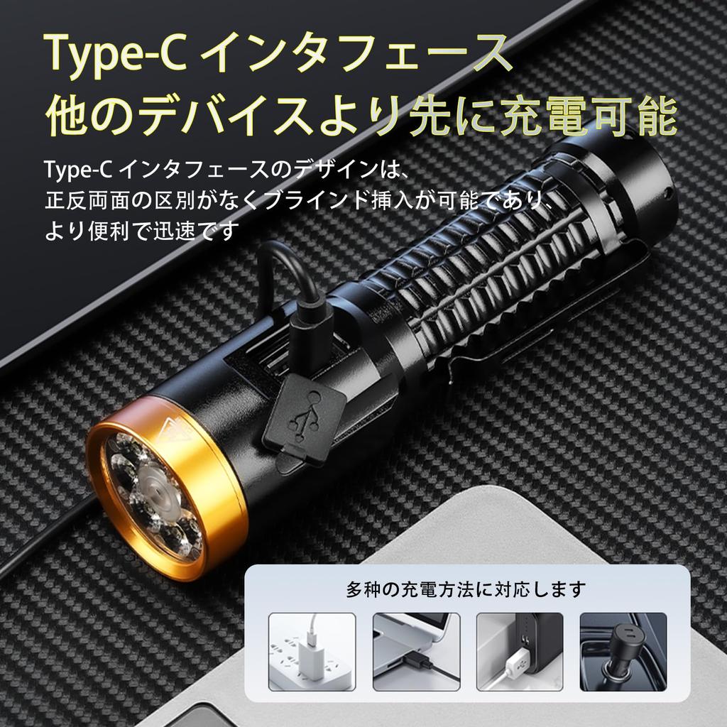 8000 Lumens Beam Green Beam Powerful Handheld 7 Dimming IPX67 Ideal for Disaster Night and Earthquake and Power Outage Preparedness Ultra-Bright