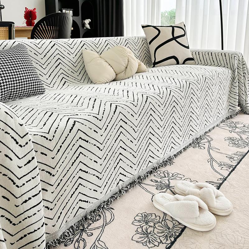 Полотенце для дивана из шенилла с забавными надписями — фото 6