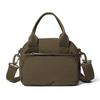 Solid Color Handbag Travel Crossbody Bag Lightweight Water-Repellent Nylon Bag Women's Shoulder Bag