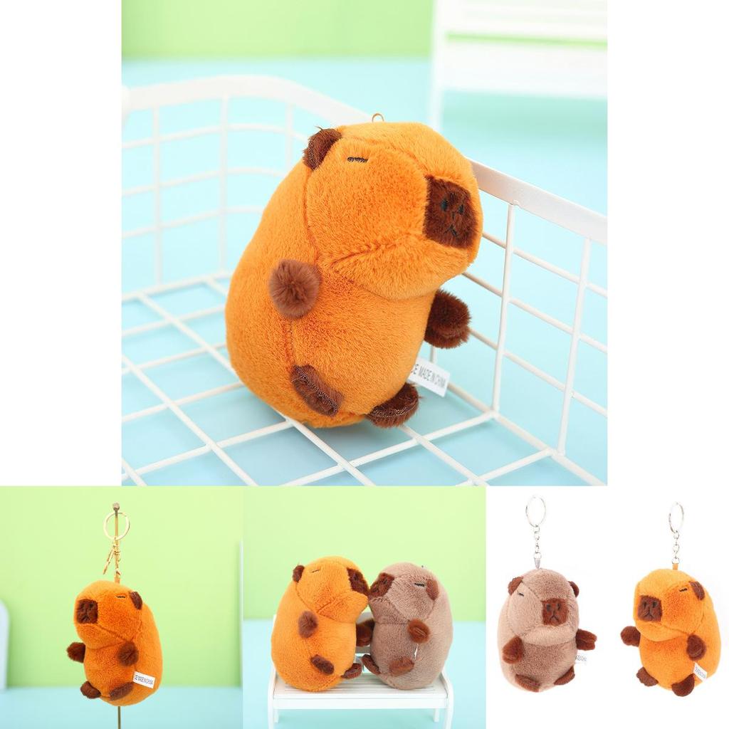 Cute Capybara Stuffed Animal Keychain Delightful And Quirky Plush Toy