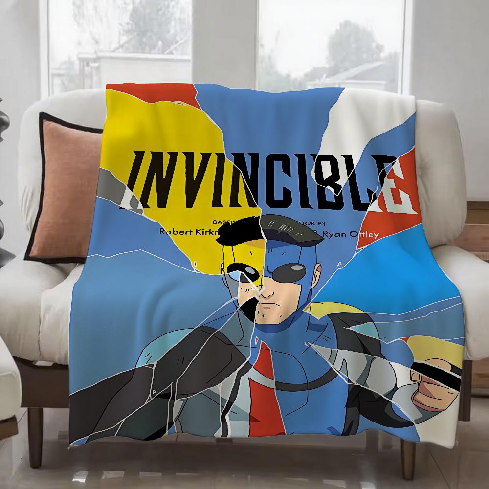 I-lnvincible S-Season 2 Cartoon Blanket Design Lightweight  For Dorms, Naps, Living Room, Office,Sofa,All-Season