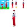 Anime Game Cosplay Costume Polyester Outfit With Hat For Halloween Roleplay Events
