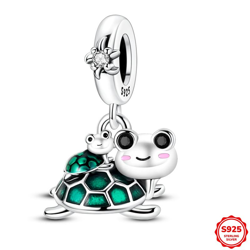 925 Silver Moments Keychain Charm Fit Original Silver Beade Ladies Gift