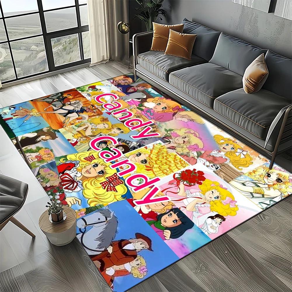 Candy Candy 27 Style New 3D Girl Cartoon AnimeRug Carpet for Living Room Bedroom Decor,Non-slip Decoration for Sofa Doormat Kid