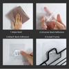 Stainless Steel Drain Rack Bathroom Soap Tray Dish Kitchen Sink Rack Holder Sponge Self-adhesive Storage Shelf