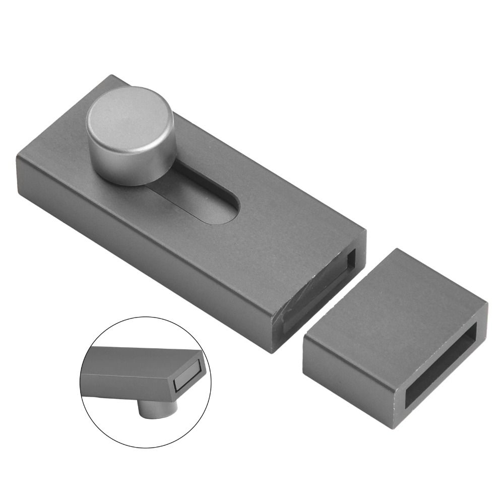 Punch-free Door Bolts Catch Lock Aluminum Zinc Zinc Alloy Sliding Door Bolt Lock Doors Locks Buckle  Toilet