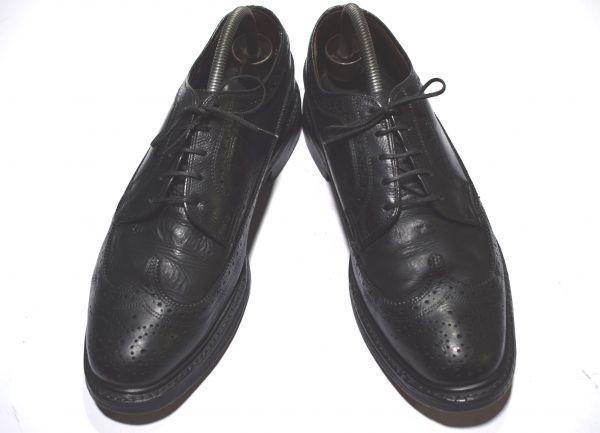 USA Vintage/NylonSula/Kornigt Läder Vingtåig Finskor/27.5/Svart/(BEGAGNAD)