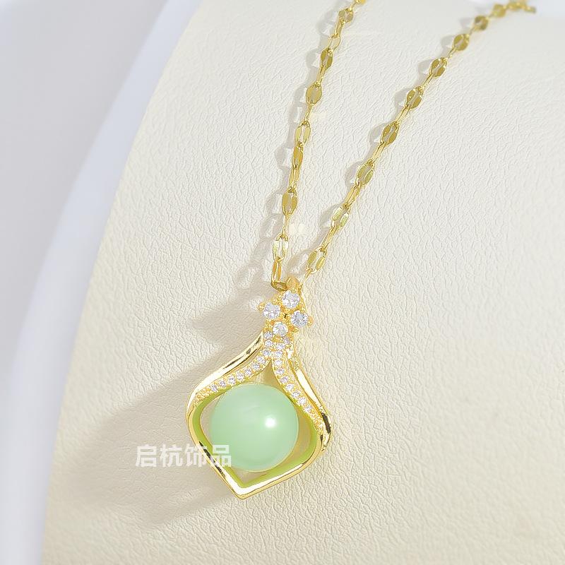 

Маленькая сумочка ожерелье женская высокая чувственность универсальный ретро хотан нефрит кулон