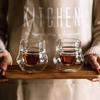 1/2 Stück doppelwandiger Glasbecher mit Hängeohr Espresso-Kaffeebecher, verbrühsicher, für Milch, Brandy, Wein, Teetasse, klares Becher-Set, Trinkgeschirr