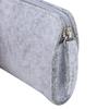 Pen Case Felt Storage Pencil Bag Thickened Flat Paint Brush DustProof Storage Tools(Light Gray )
