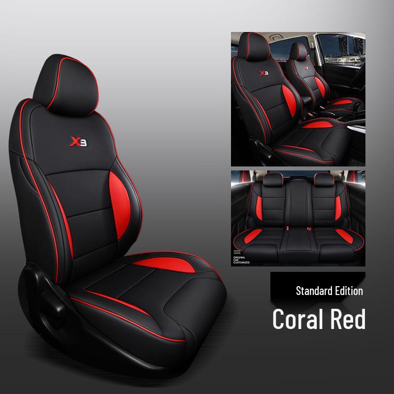 CLY Custom Sports Leather Seat Cover for Geely Vision X3 - All-Season Mat