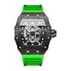 Sports Men's Watch Luminous Seiko Watch: Domineering Barrel-shaped Watch Analog Quartz Watch Manual Winding Waterproof Adjustable Date Cool Watch