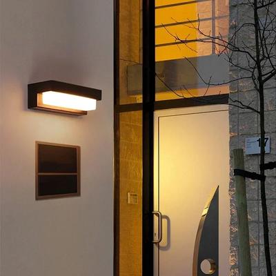 Luces LED solares para exteriores, para jardín, balcón, decoración a prueba de agua, lámpara con energía solar, porche, escaleras, luz de pared de tres colores que ahorra energía