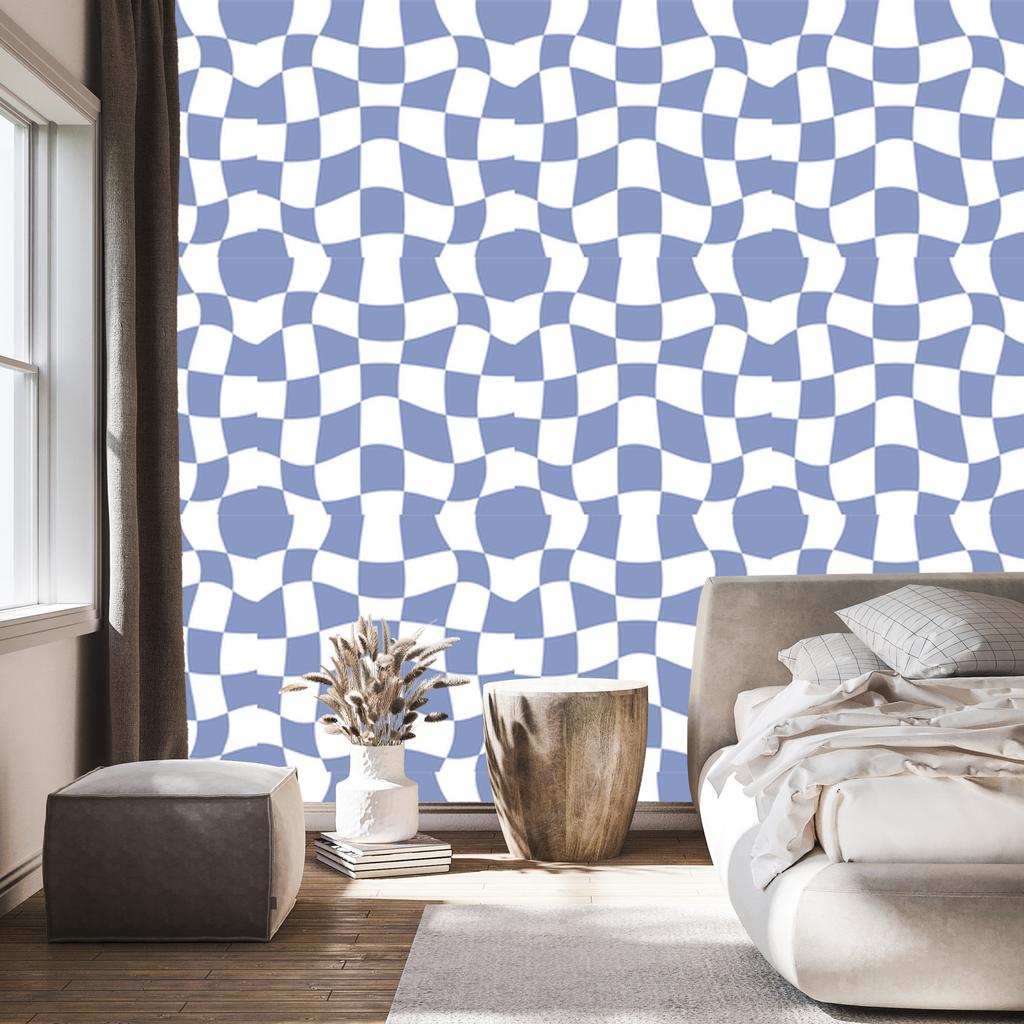 Wallpaper Free checkerboard blue, blue background 50x1000