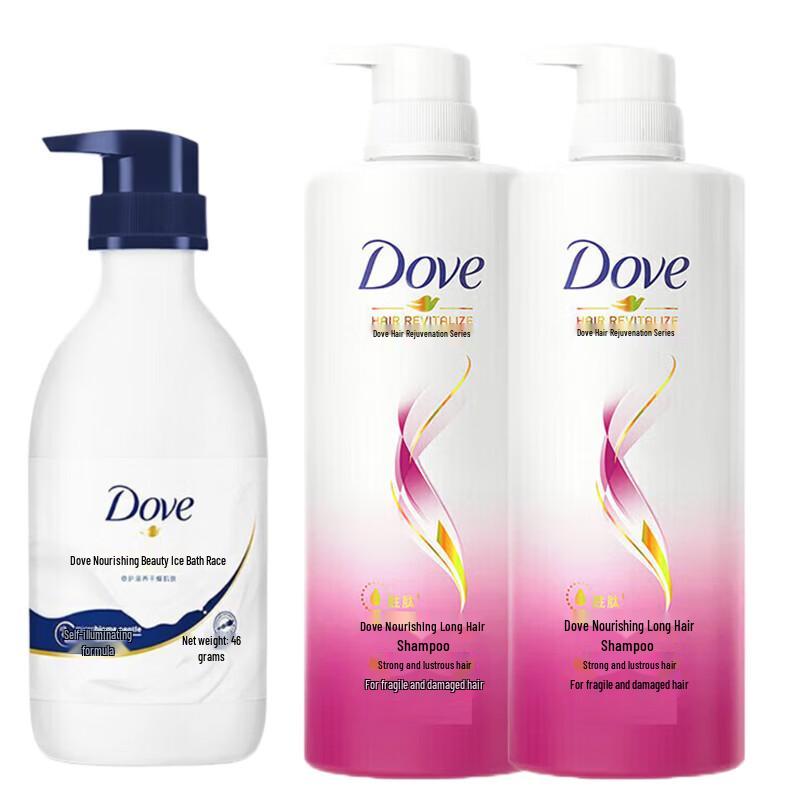 Dove Nourishing Shower Gel & Hair Shampoo Set