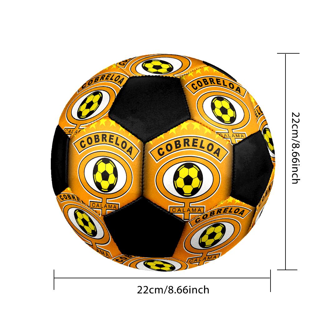 SIZE 5 Cobreloa Soccer Ball Colorful All Ages Machine Stitched PVC Competition Ready Durable High-Bounce