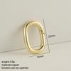 Can Be Opened Spring Clasp Chrms For Jewelry Making Supplies Gold Color Round Oval Buckle Diy Bracelet Necklace Accessories