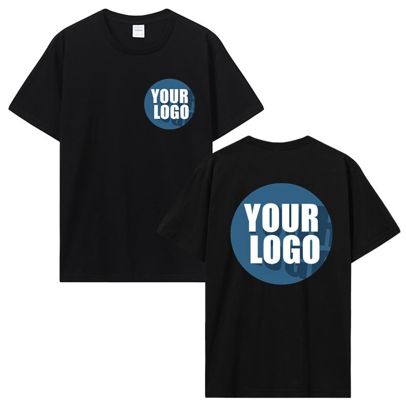

Custom Your LOGO Tshirt Hip Hop Streetwear Men Cotton T-shirts Oversized Top Tee Unisex Summer Retro Personalized T Shirt - M... S разноцветный