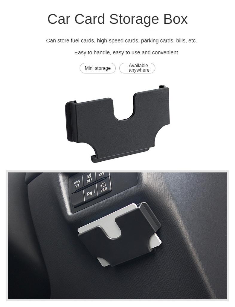 Universal Car Interior Card Holder Multi-function Portable Card Storage Box Car Sun Visor Card Slot Box