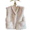 Qianjinfeng Heavy Industry Diamond Lamb Fur Imitation Fur Vest Vest Women's Wear Winter Light Fashion Thickened Vest