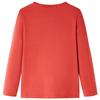 Children's Long-sleeved T-shirt Burnt Red 92/104/116/128/140