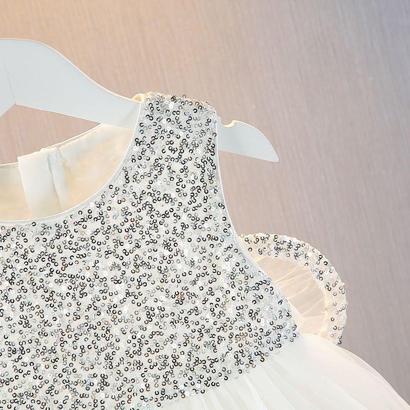 Girl's Summer Sequined Wing Dress Vest Dress Girl's Stylish Princess Dress Sweet Dress