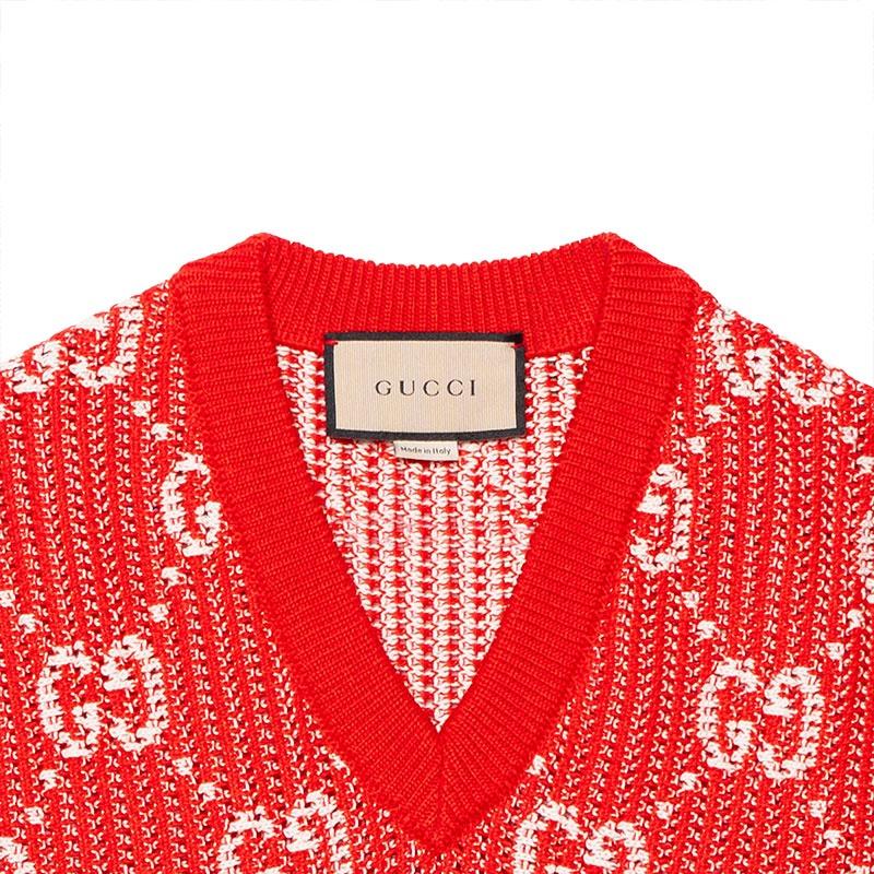 Gucci Gg Jacquard Knitted Vest Men's 752543XKDF86367