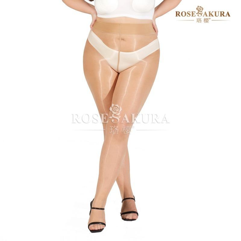 Plus Size One-Line Pants Oily Shinny Pantyhose Ultra-Thin Slippery Tights Stocking Sexy Pole Dance Yoga Ootd Fashion Legging