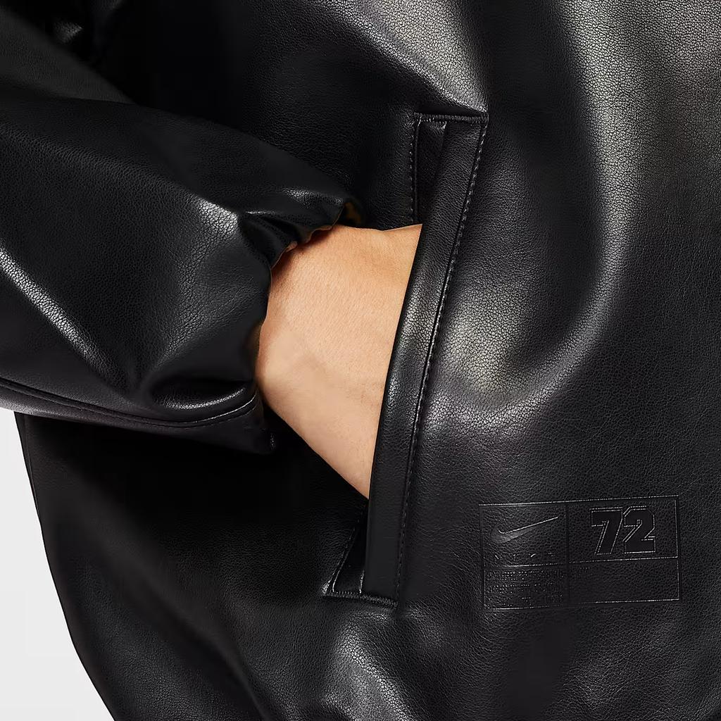 Nike Sportswear Oversized Solid Long Sleeve Comfortable Jacket Women Jacket Black IO0477010