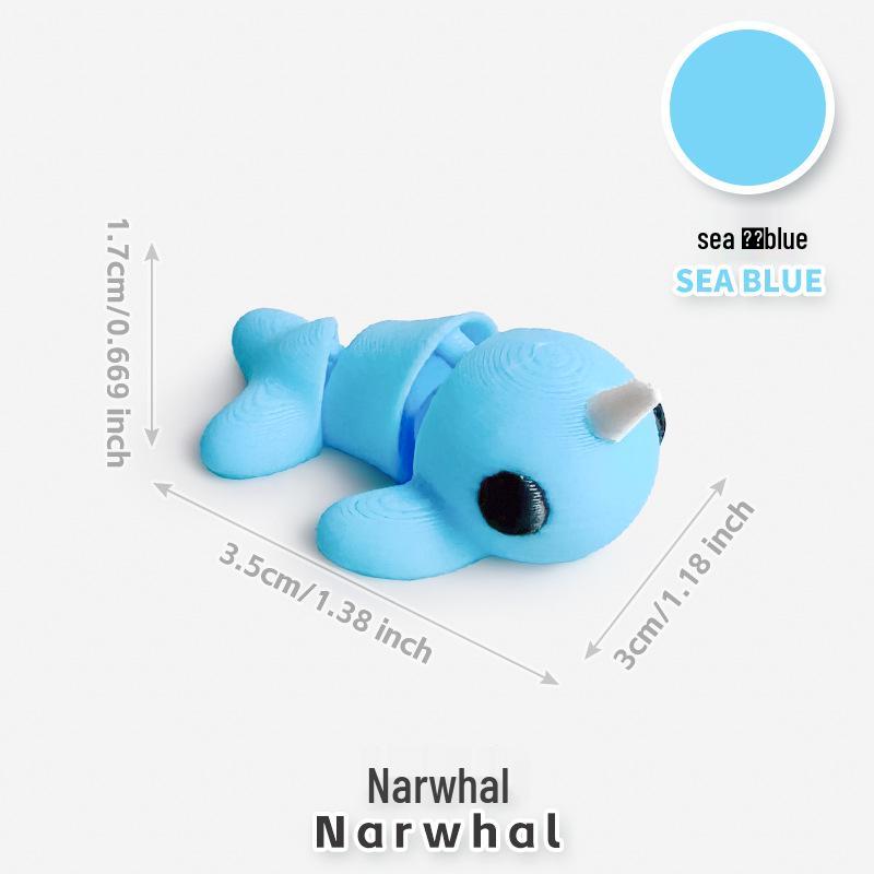 Colorful 3D Printed Small Animal Toys - Simulation Animal Models for Micro-Landscape Decoration
