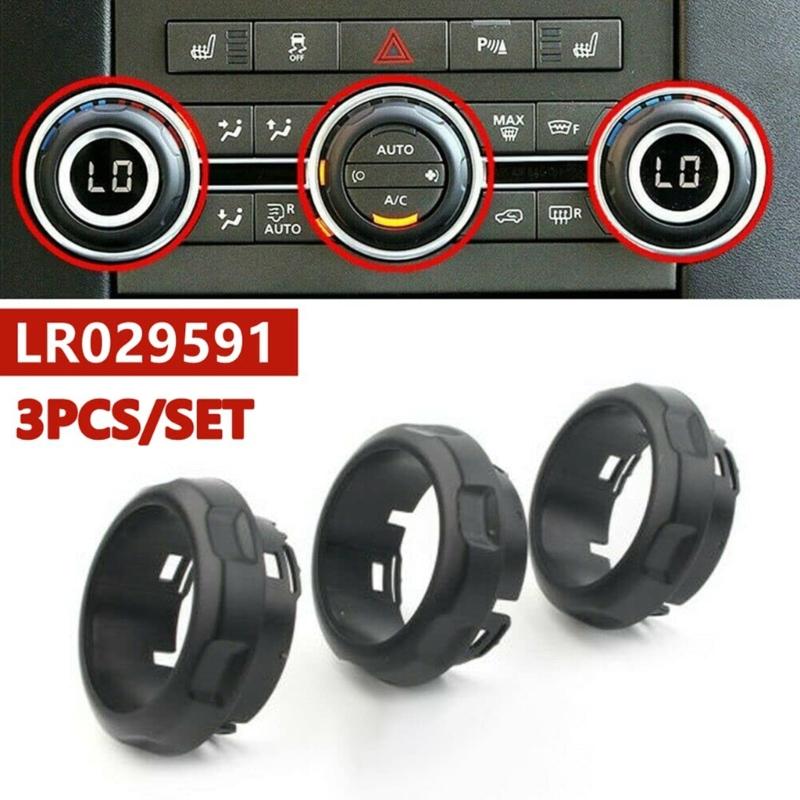 Car Air Condition HVAC Panel Control Switches Knob Black For Select Model Replace Part Number LR029591