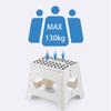 Folding Plastic Stool Portable Camping Folding Stool Travel Hiking Folding Chair Kitchen Bathroom Living Room Bedroom Furniture