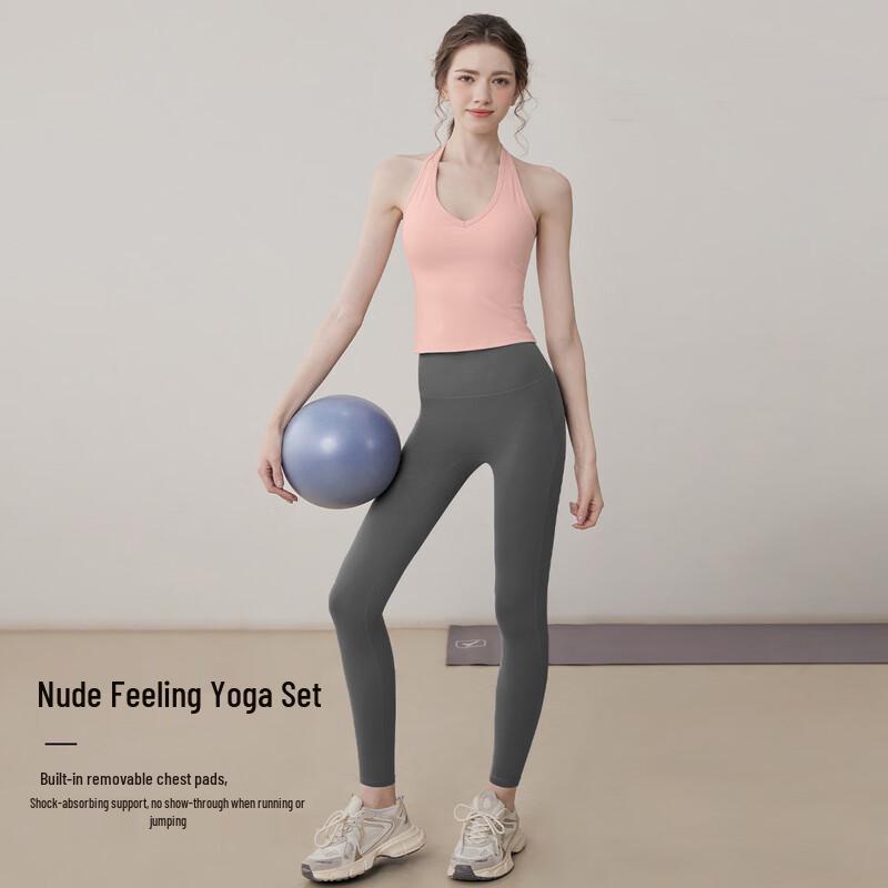 YOYO Women s Yoga Sports Bra & Leggings Set S