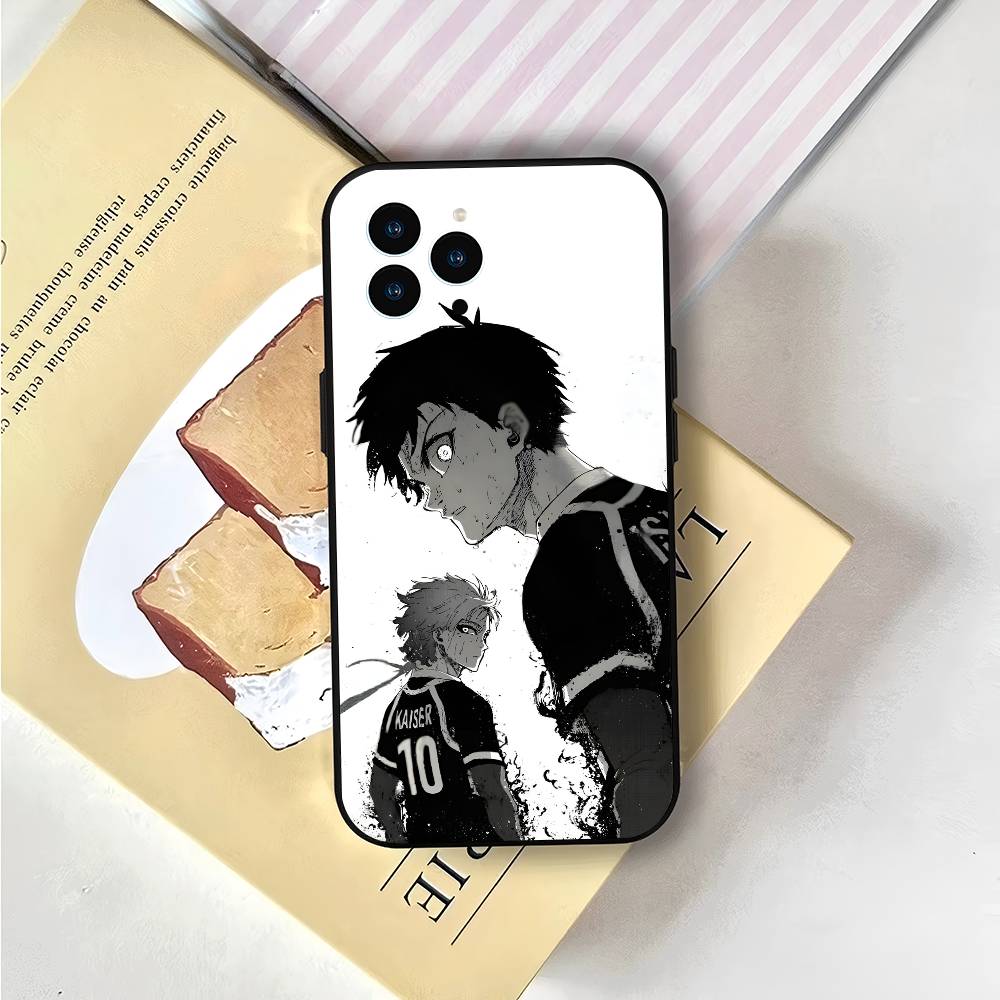 Anime M-Michael Kaiser For IPhone 17 Air 16 15 14 13 12 11 Pro Black Soft Cover Phone Case