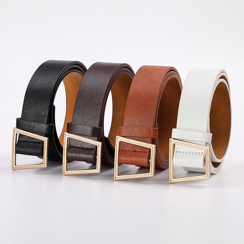 

Korean Fashion Belt For Women Casual Versatile Pu Leather Belt Jeans Dress Belts Designer High Quality Adjustable Girdle 3 .0cm