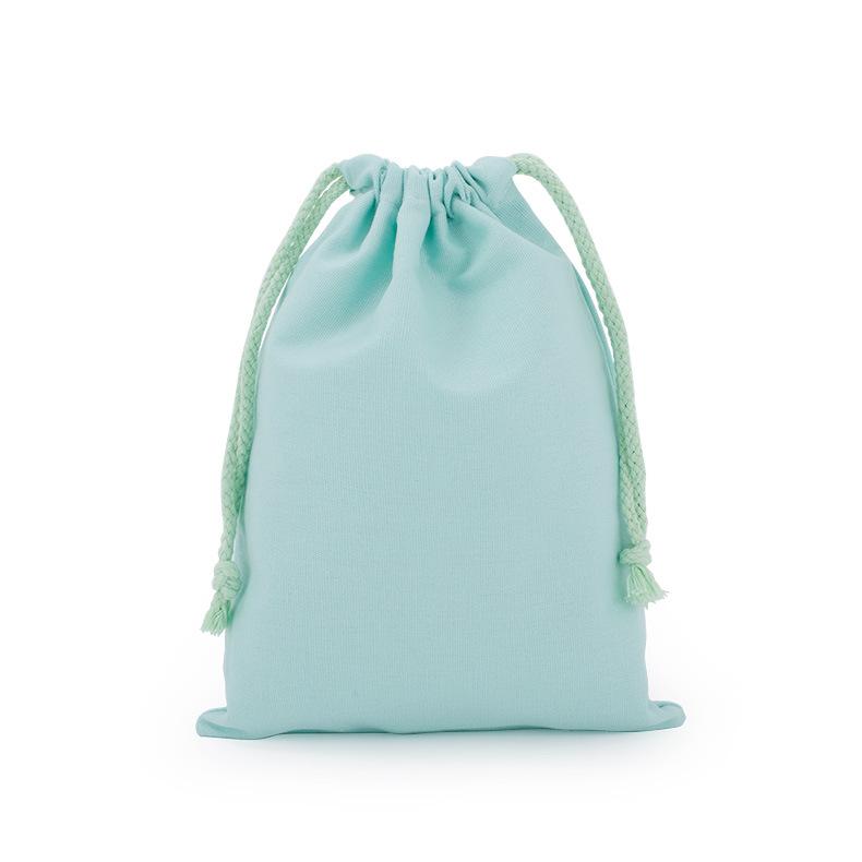 Eco-friendly White Cotton Drawstring Pouch - Custom Canvas Storage Bag