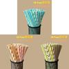 Degradable Striped Paper Drinking Straws For Parties And Creative Beverage Serving