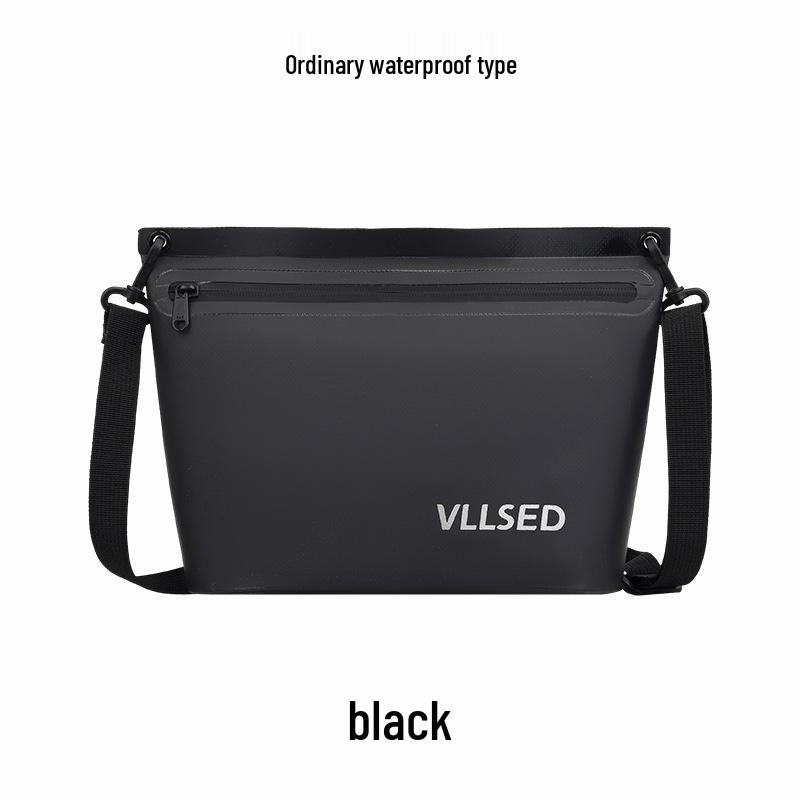 Waterproof PVC Beach & Swim Bag with Water-Repellent Zipper - Portable Outdoor Handbag