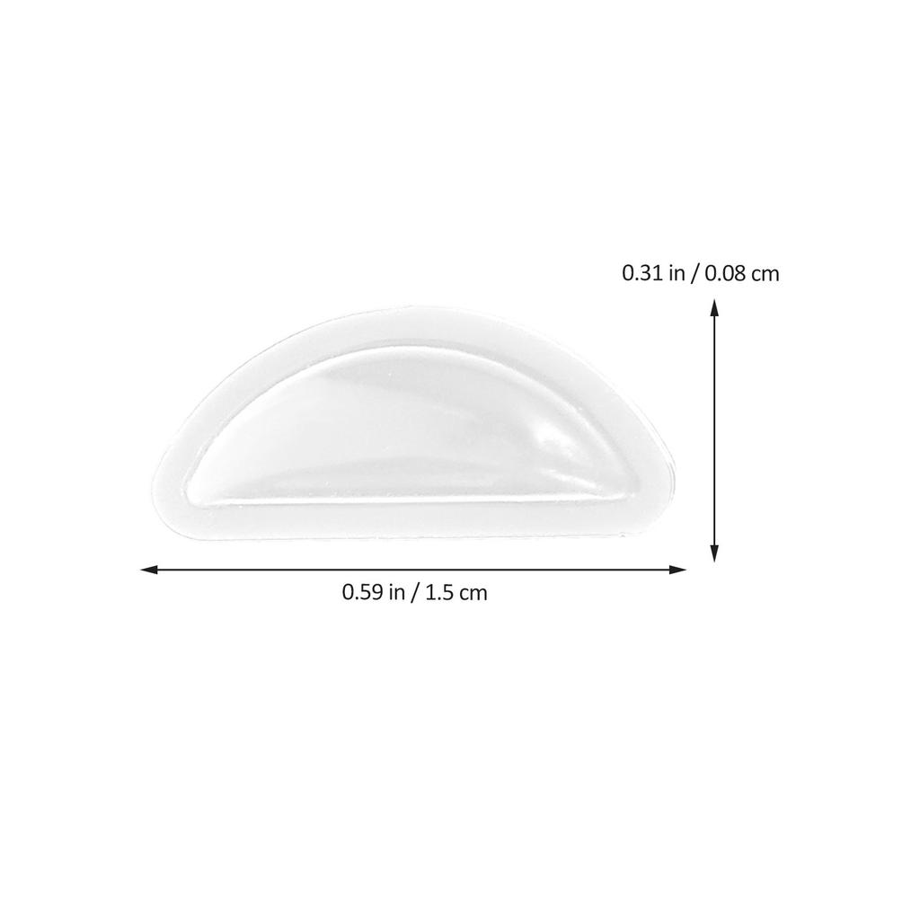 10Pairs Silicone Nose Pads for Glasses Anti-Slip Comfortable Eyeglass Nose Cushions Replacement Pads for Plastic Frames