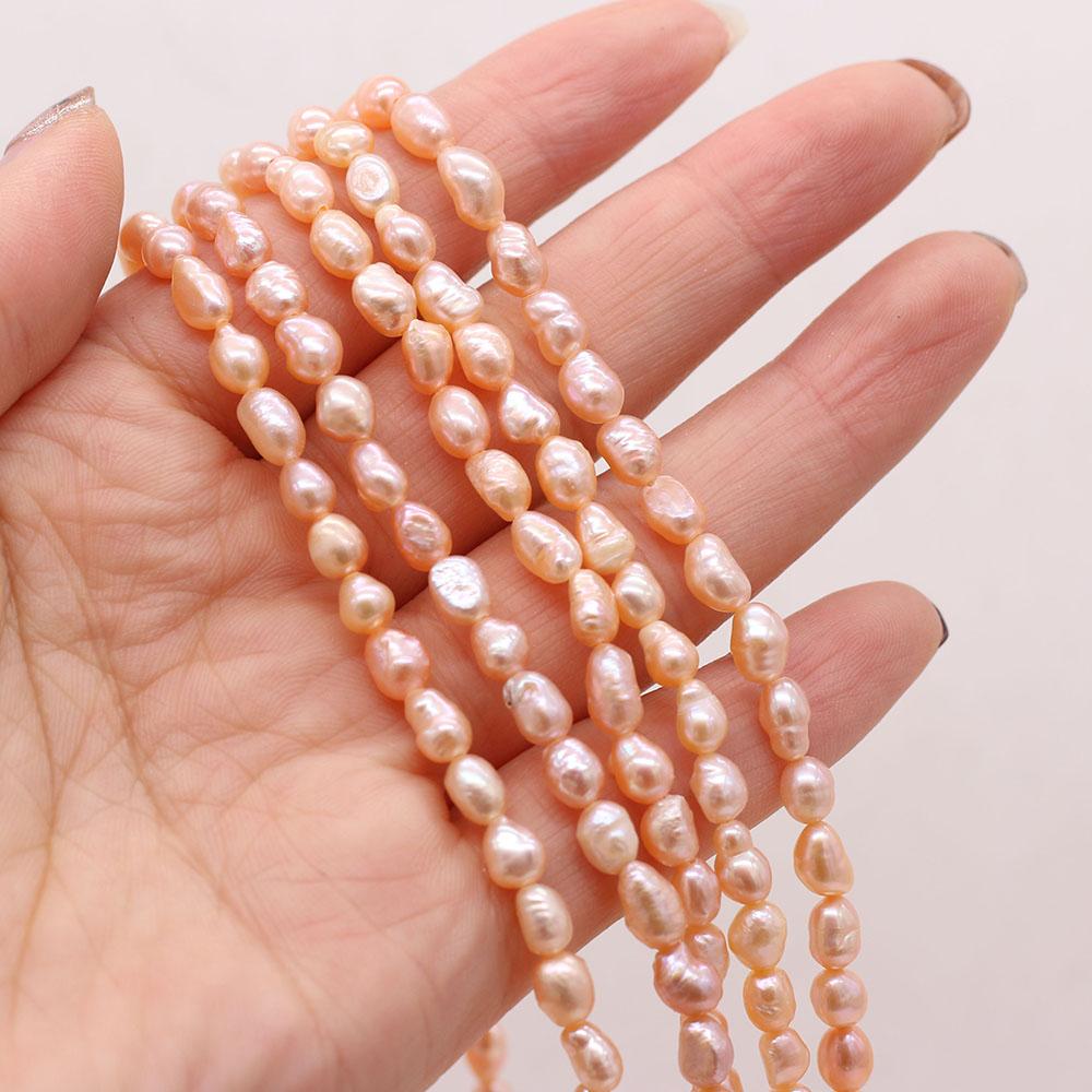1String, Boho Natural Freshwater Pearls, Rice-shaped Pearl Beads, 4-5 Mm, for DIY Necklace Bracelet, Jewelry Making, Birthday Party Crafts, 36cm