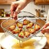 Stainless Steel Multi-Functional Air Fryer Grill & Steaming Rack - Universal Kitchen Mesh Draining Accessory