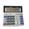 Nova Calculadora de Mesa Financeira Multifuncional de 2 Vias com Alimentação, Botões Grandes para Escritório, Display Inclinável Grande
