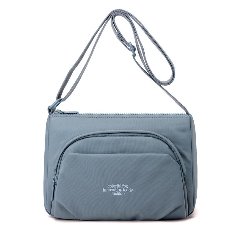 Small square bag, multi-layer women's messenger bag, casual mobile phone bag, nylon bag, women's bag, shoulder bag.