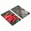 Decorative Glass Chopping and Serving Boards Chili Peppers 2x30x52 Cm