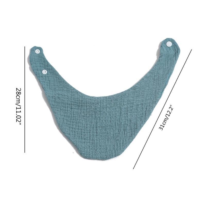 Baby Infants Feeding Bibs Soft Pure Cotton Bandana Saliva Towel Toddler Drool Scarf Newborn Burp Cloth