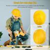 Alasum Construction Site Toy Helmets, Yellow, Kids, 5-Piece Set, Durable Plastic Construction Helmets for Pretend Play, Fun Accessories