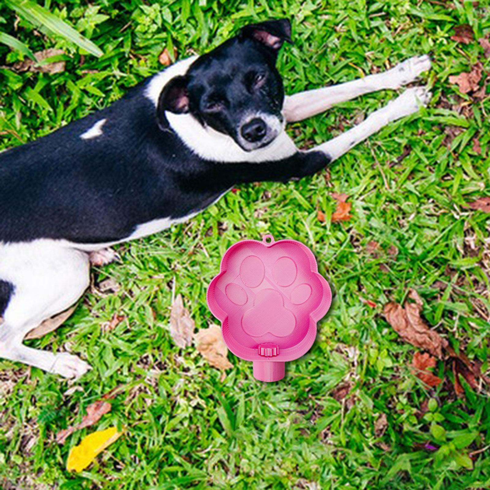 

Миска для води для домашніх тварин, питна, з єднується з пляшкою-диспенсером, миска для подорожей рожевий