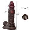 Super Soft Black Tendons Thick Artificial Phallus Female Dildo Liquid Silicone Female Masturbator Sex Toy
