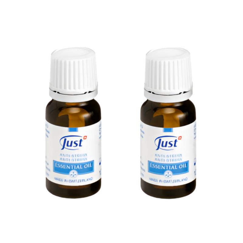 Huile Anti-Stress Just, Parfum Herbacé, 10 ml, 2 pièces